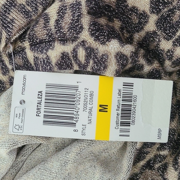 Thalia Sodi Metallic Leopard Crew-Neck Sweater - Picture 10 of 11